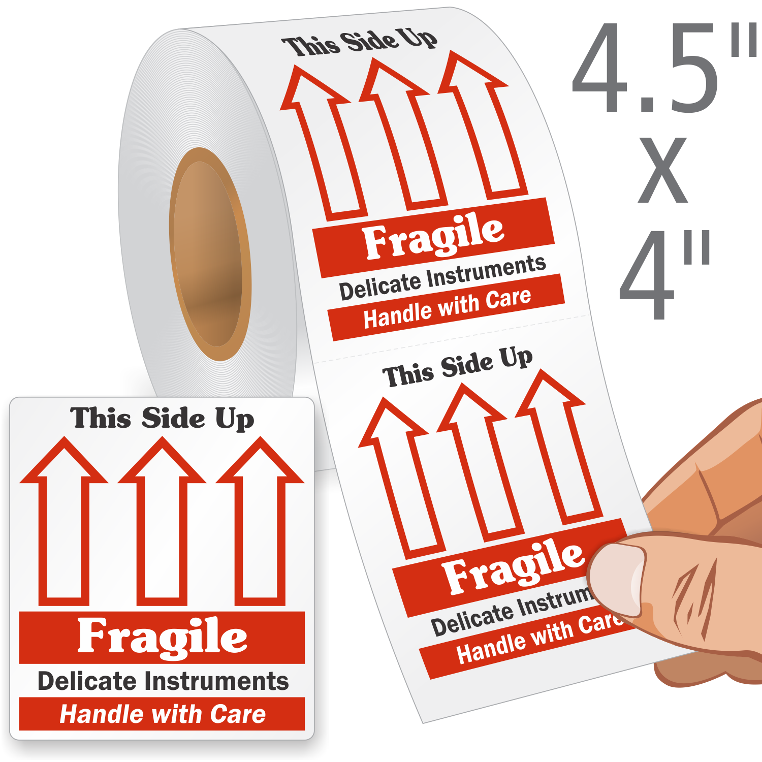 Fragile Delicate Instrument This Side Up Labels Roll Sku Lb 2463