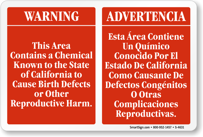 California Prop 65 Signs - MySafetySign.com