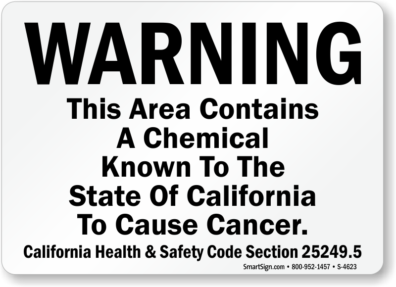 California Prop 65 Signs