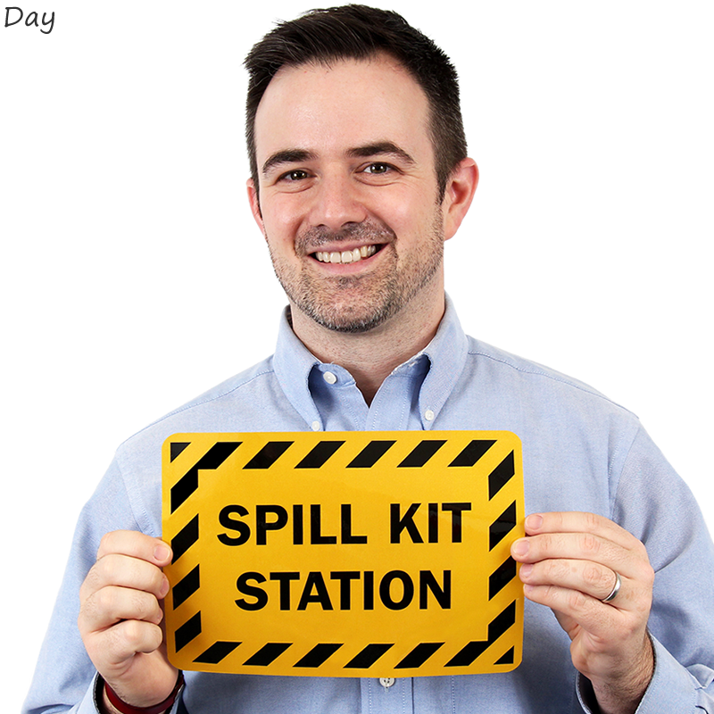 Chemical Hazard Spill Kit Station Label, SKU LB1495