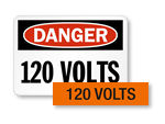 High Voltage Signs – 120 Volts