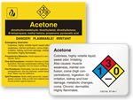 Acetone Labels