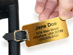 Brass Luggage Tags