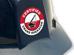 Certified Crane Operator Stickers