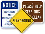 Children at Play Signs