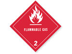 Class 2 Flammable Gas Labels