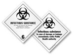 Class 6 Infectious Substance Labels