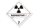 Class 7 Radioactive I Hazmat Labels