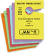 Custom Paper Parking Permits