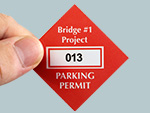 Diamond Window Parking Decals
