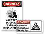 Explosive Material Labels