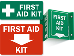 First Aid Kit Signs