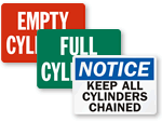 Gas Cylinder Labels
