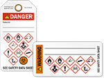 GHS and PPE Combo Labels