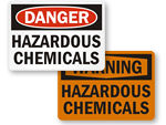 Hazardous Chemicals Signs