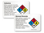 A to B Horizontal NFPA Chemicals Labels