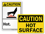 Hot Surface Labels