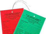 Fire Sprinkler Inspection Tags