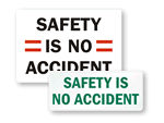 Safety is No Accident Labels