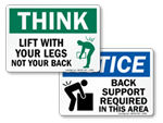 Lifting Instruction Signs