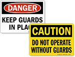 Machine Guarding Signs