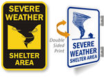 More Severe Weather Shelter Signs