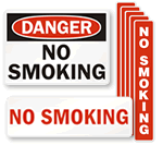 No Smoking Labels