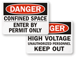 OSHA Danger Labels