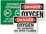 Oxygen in Use Signs