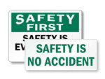 Safety  No Accident Labels