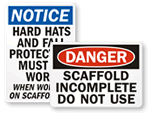 Scaffold Safety Signage