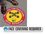 Social Distancing Floor Signs