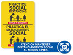 Spanish & Bilingual Social Distancing Signs