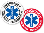 Star of Life Hard Hat Stickers
