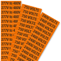 Voltage Marker Labels, Small