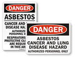 Asbestos Warning Labels