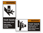 Machinery Warning Labels