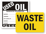 Waste Oil Labels
