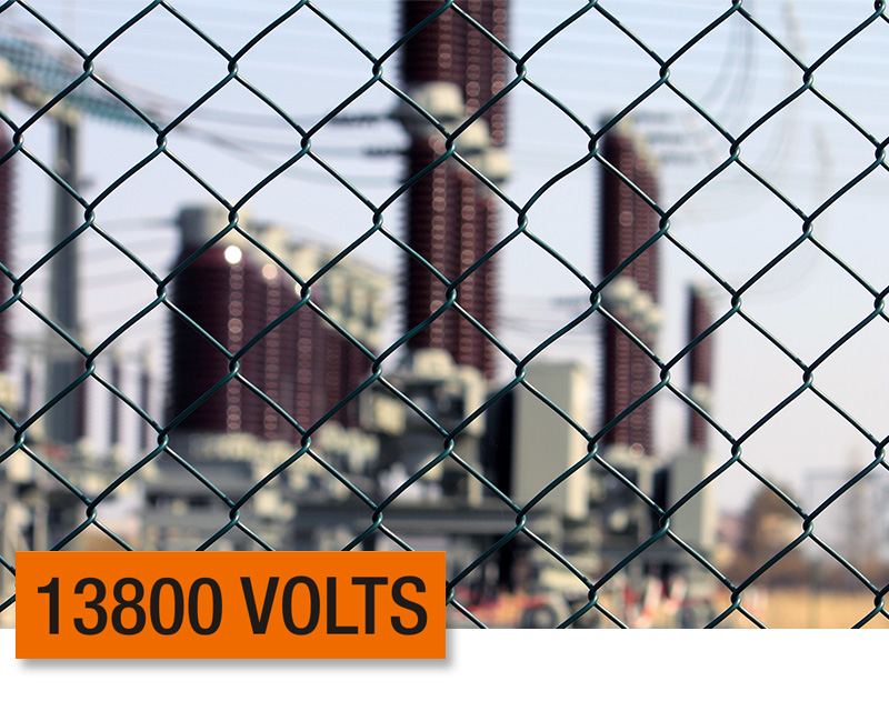 13800 Volts Labels | Danger High Voltage 13800 Volts Stickers