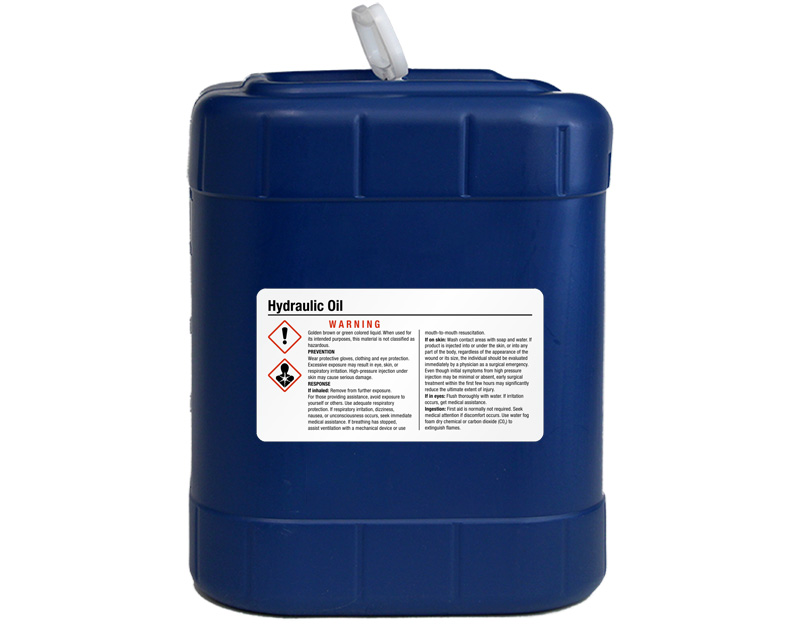 Hydraulic Oil GHS Labels