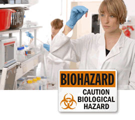 Biological Hazard Stickers