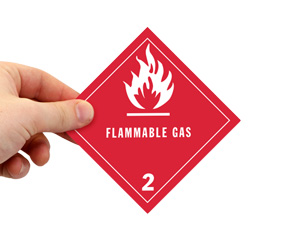Class 2 Flammable Gas Label