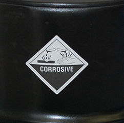 Class 8 Corrosive Hazmat Labels 