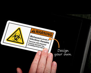 Custom Biohazard Label Sign