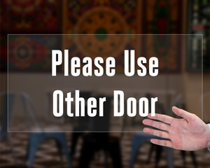 Braille Exit Sign