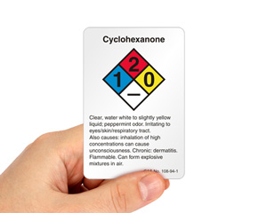 Cyclohexanone NFPA Labels