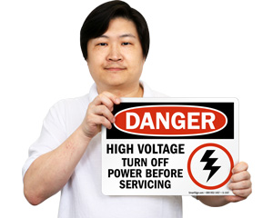 Disconnect Before Servicing Sign