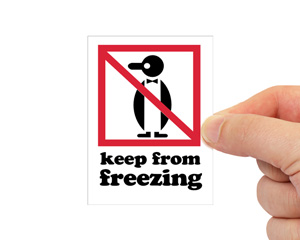 Keep From Freezing Label