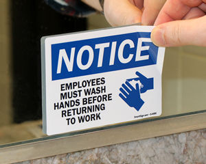 Employees Must Wash Hands Before Returning To Work