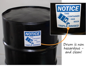 Empty Drum Labels